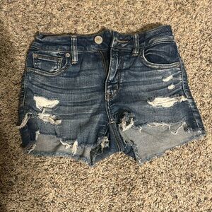 American eagle next level stretch dark Jean shorts